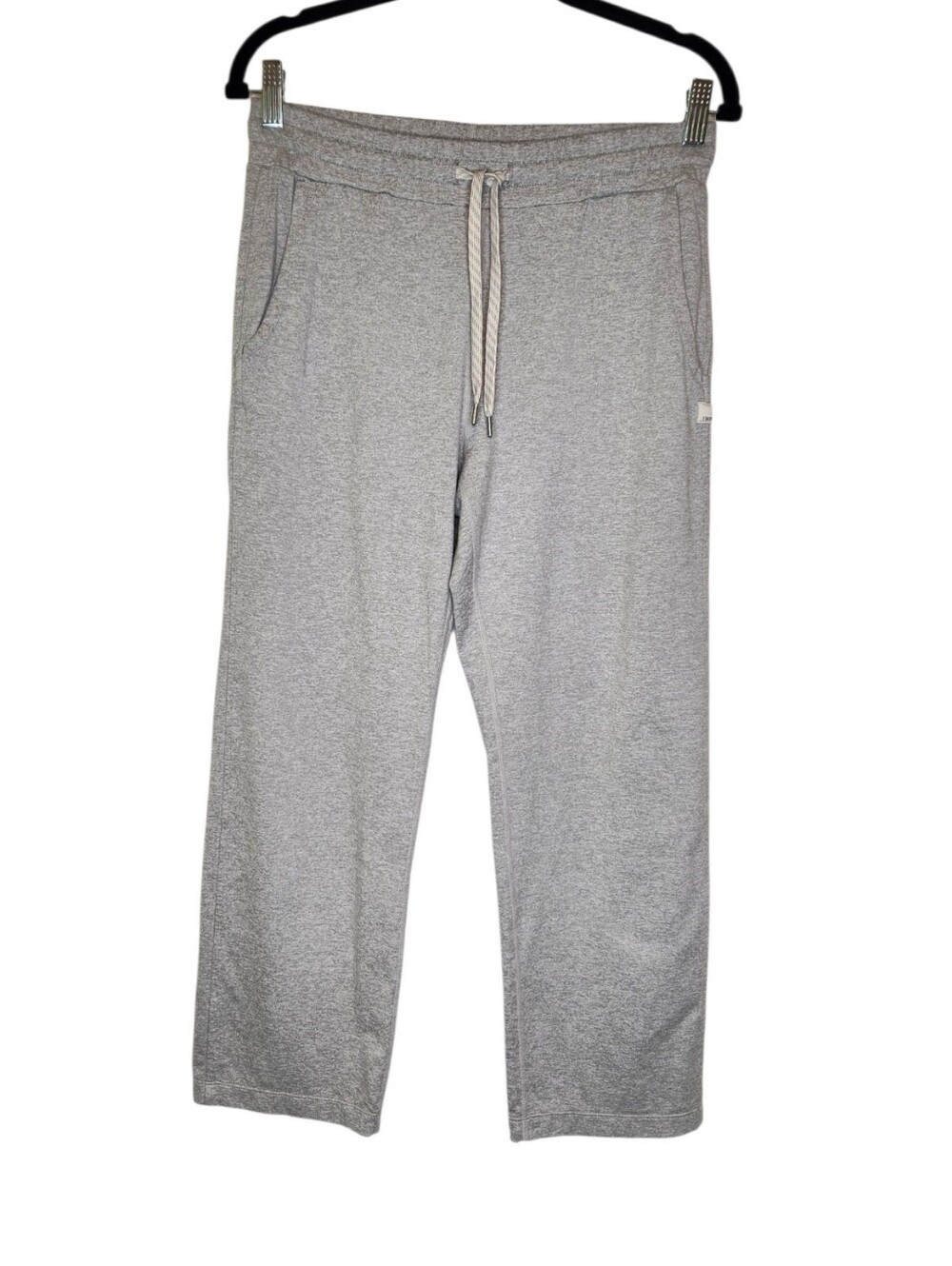 Vuori Cropped Halo Essential Pants Light Gray Size S #VW4017